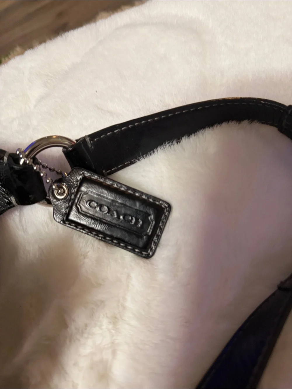 Y2K Vtg Coach Black Signature Soho Hobo Canvas and Leather